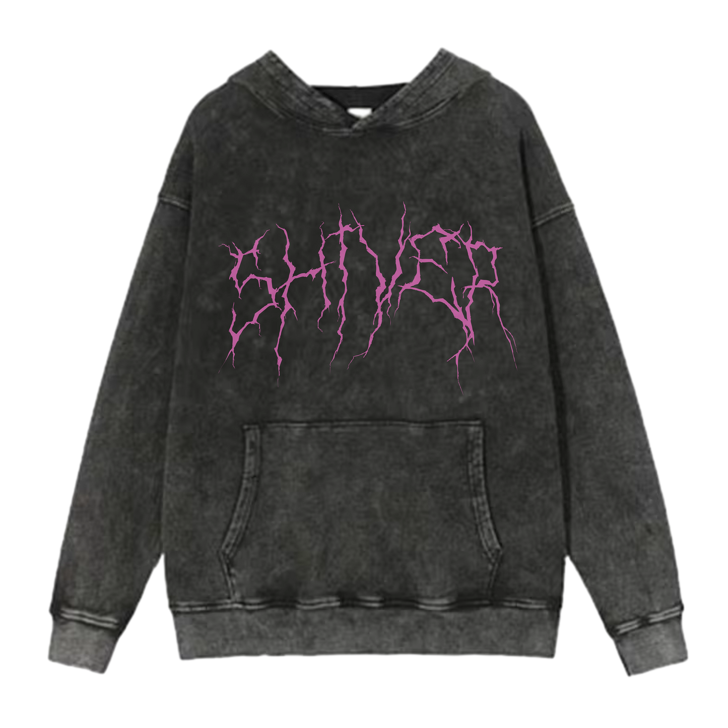 ACID WASH OVERSIZE SHIVER HOODIE