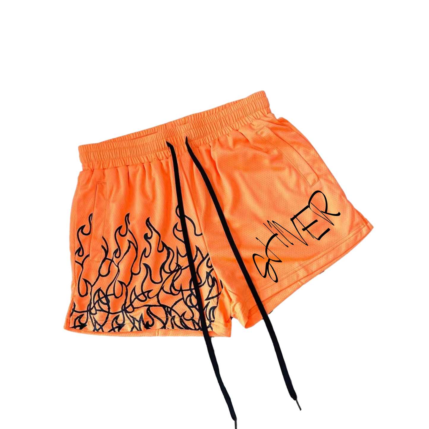 ORANGE HEATING UP SHIVER SHORTS