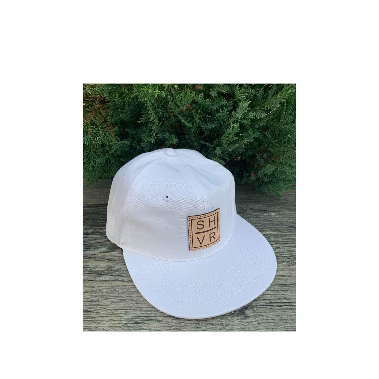 SHVR D-370 Leather Patch Dad Cap